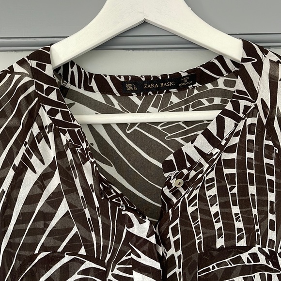 Zara dress with floral print size L - Picture 4 of 8